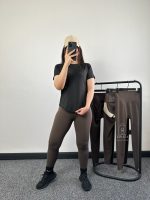 لگ ورزشی زنانه رنگ موکا کمر گنی
